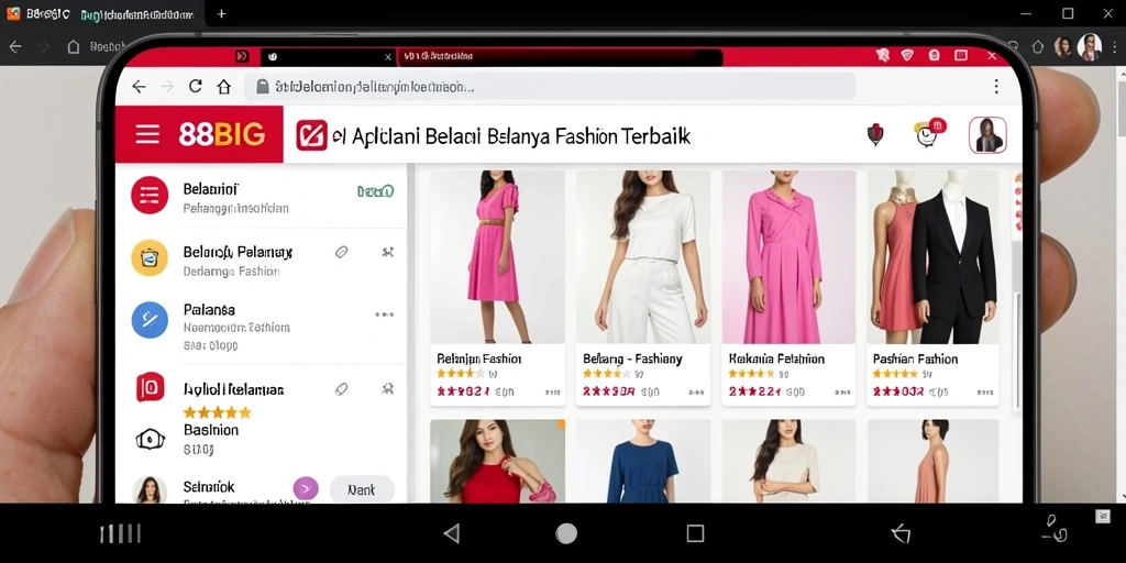 Tampilan antarmuka aplikasi 88BIG yang stylish dan modern.