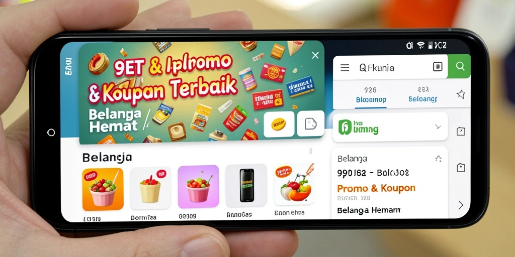 Tampilan antarmuka aplikasi 9ET untuk Promo & Kupon.