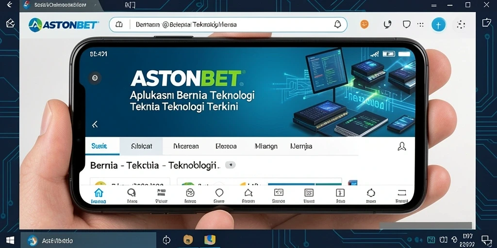 Antarmuka ASTONBET dengan fitur berita teknologi terbaru.