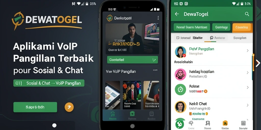 Antarmuka user-friendly DEWATOGEL untuk VoIP Panggilan.