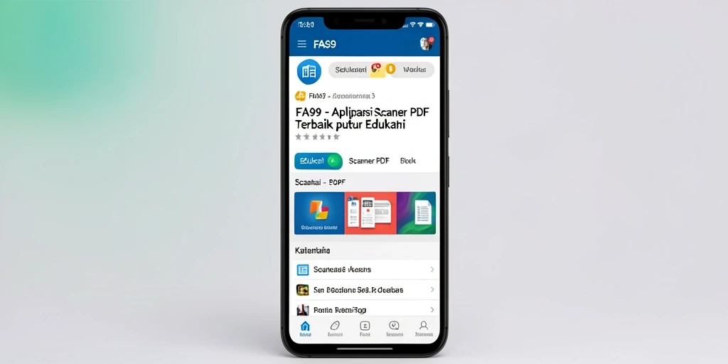 Antarmuka FA99 yang menawan untuk pemindaian PDF.