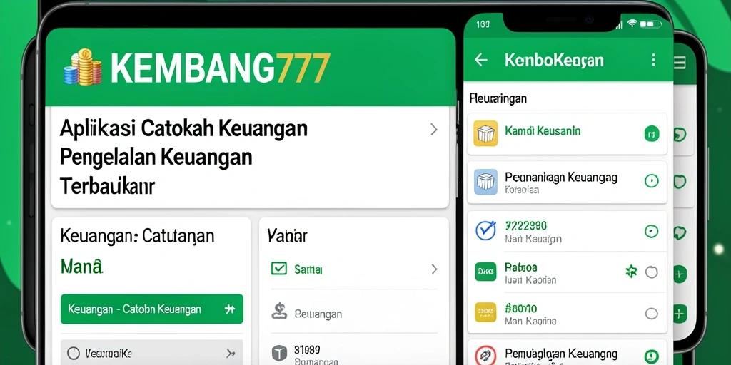 Tampilan antarmuka KEMBANG777 menampilkan fitur Catatan Keuangan yang lengkap dan mudah digunakan.