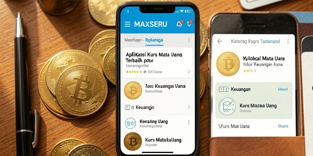 Tampilan antarmuka aplikasi MAXSERU yang sederhana dan intuitif.