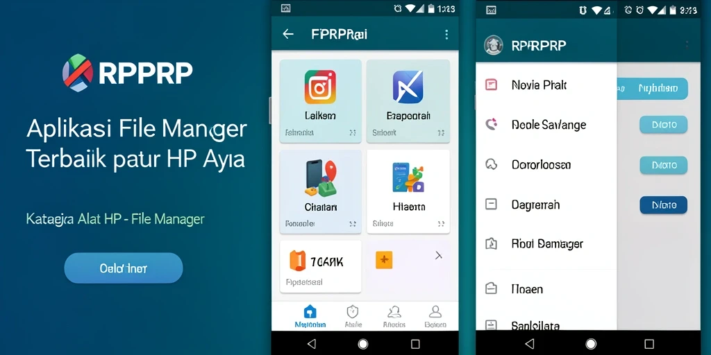 Tampilan antarmuka aplikasi RPRPRP untuk pengelolaan file yang intuitif.