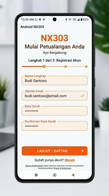 Buat Akun Baru di nx303 Untuk Pengguna Android